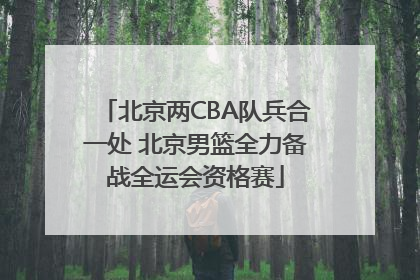 北京两CBA队兵合一处 北京男篮全力备战全运会资格赛