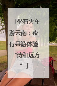 坐着火车游云南：夜行昼游体验“诗和远方”