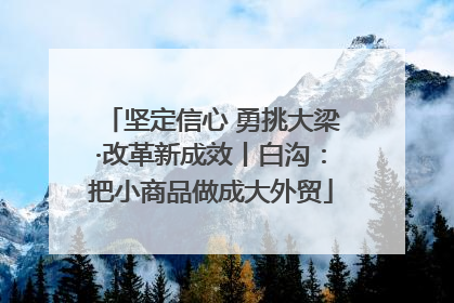 坚定信心 勇挑大梁·改革新成效丨白沟：把小商品做成大外贸