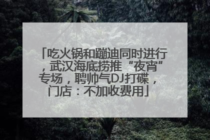 吃火锅和蹦迪同时进行，武汉海底捞推“夜宵”专场，聘帅气DJ打碟，门店：不加收费用
