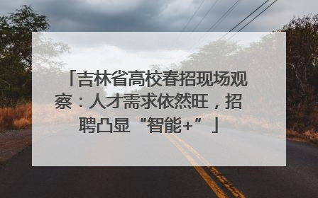 吉林省高校春招现场观察：人才需求依然旺，招聘凸显“智能+”