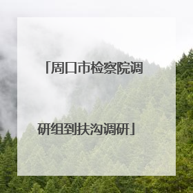 周口市检察院调研组到扶沟调研