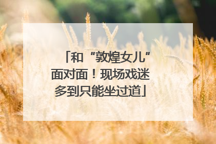 和“敦煌女儿”面对面！现场戏迷多到只能坐过道