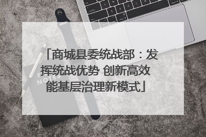 商城县委统战部：发挥统战优势 创新高效能基层治理新模式