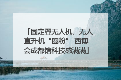 固定翼无人机、无人直升机“圈粉” 西博会成都馆科技感满满