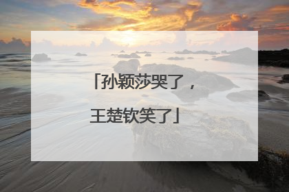 孙颖莎哭了，王楚钦笑了