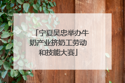 宁夏吴忠举办牛奶产业挤奶工劳动和技能大赛