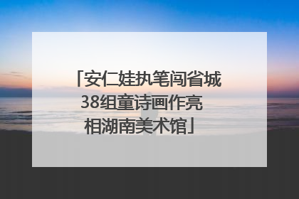 安仁娃执笔闯省城 38组童诗画作亮相湖南美术馆