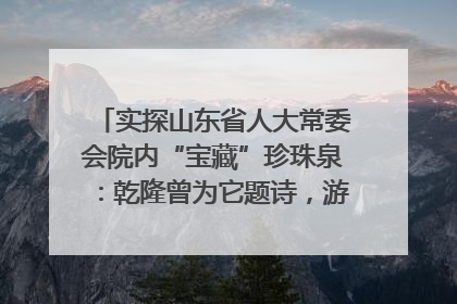 实探山东省人大常委会院内“宝藏”珍珠泉：乾隆曾为它题诗，游客无需预约免费游览