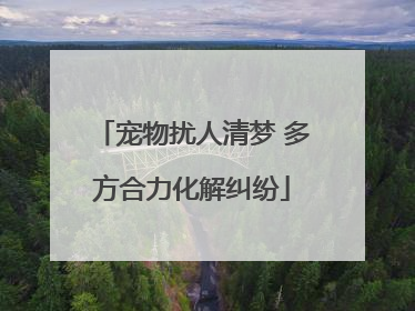 宠物扰人清梦 多方合力化解纠纷