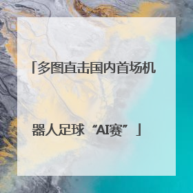 多图直击国内首场机器人足球“AI赛”