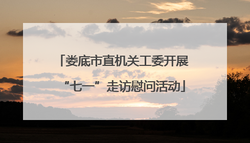 娄底市直机关工委开展“七一”走访慰问活动