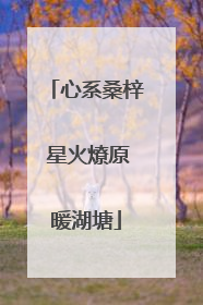 心系桑梓 星火燎原暖湖塘