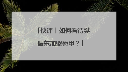 快评丨如何看待樊振东加盟德甲？