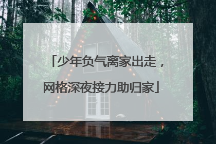 少年负气离家出走，网格深夜接力助归家
