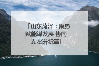 山东菏泽：聚势赋能谋发展 协同支农谱新篇