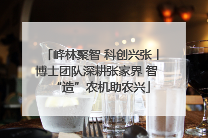 峰林聚智 科创兴张丨博士团队深耕张家界 智“造”农机助农兴