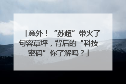 意外！“苏超”带火了句容草坪，背后的“科技密码”你了解吗？