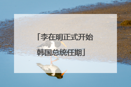 李在明正式开始韩国总统任期