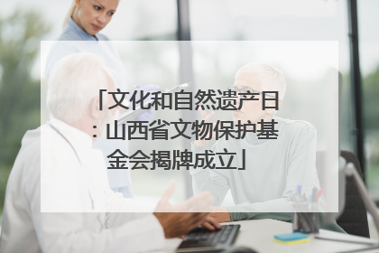 文化和自然遗产日：山西省文物保护基金会揭牌成立