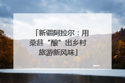 新疆阿拉尔：用桑葚“酿”出乡村旅游新风味