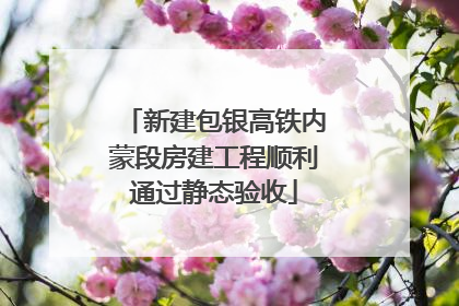 新建包银高铁内蒙段房建工程顺利通过静态验收