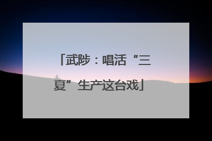 武陟：唱活“三夏”生产这台戏