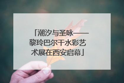 潮汐与圣咏——黎玲巴尔干水彩艺术展在西安启幕