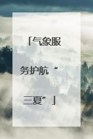气象服务护航“三夏”
