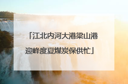 江北内河大港梁山港迎峰度夏煤炭保供忙