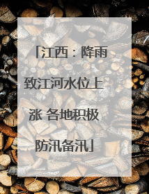 江西：降雨致江河水位上涨 各地积极防汛备汛