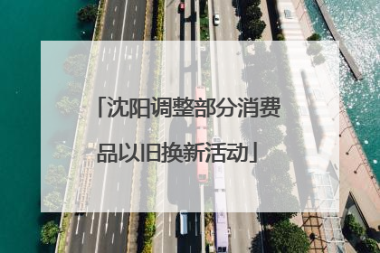 沈阳调整部分消费品以旧换新活动