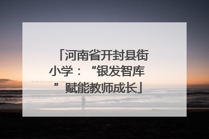 河南省开封县街小学：“银发智库”赋能教师成长