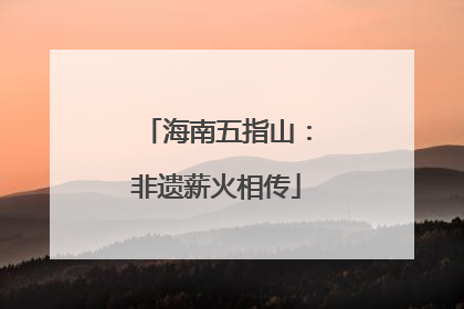 海南五指山：非遗薪火相传