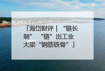 海岱财评｜“链长制” “链”出工业大梁“钢筋铁骨”