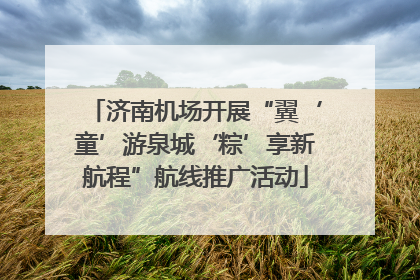 济南机场开展“翼‘童’游泉城‘粽’享新航程”航线推广活动
