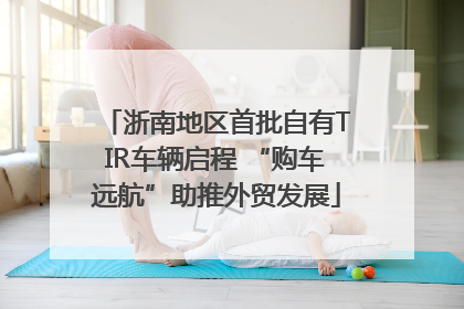 浙南地区首批自有TIR车辆启程 “购车远航”助推外贸发展