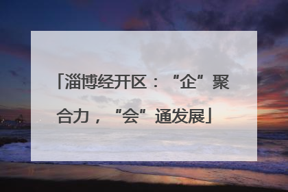 淄博经开区：“企”聚合力，“会”通发展