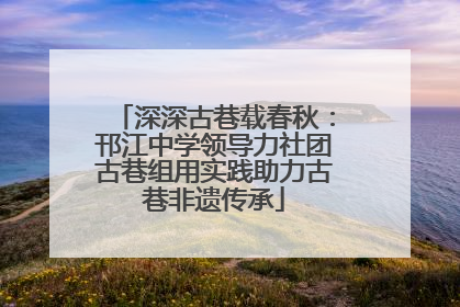深深古巷载春秋：邗江中学领导力社团古巷组用实践助力古巷非遗传承