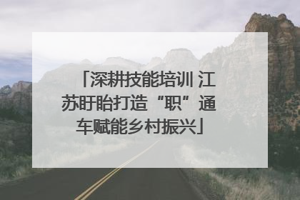 深耕技能培训 江苏盱眙打造“职”通车赋能乡村振兴