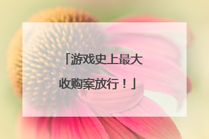 游戏史上最大收购案放行！