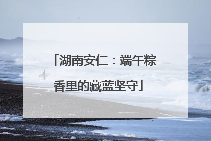 湖南安仁:端午粽香里的藏蓝坚守