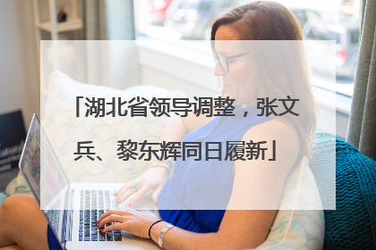 湖北省领导调整，张文兵、黎东辉同日履新