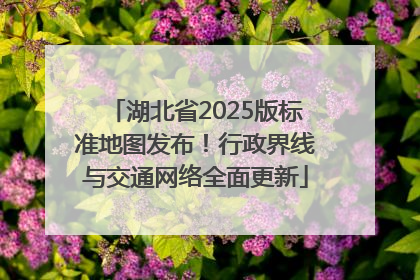 湖北省2025版标准地图发布！行政界线与交通网络全面更新
