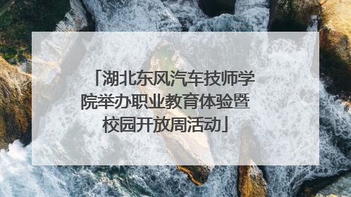 湖北东风汽车技师学院举办职业教育体验暨校园开放周活动
