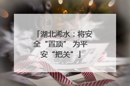 湖北浠水：将安全“置顶” 为平安“把关”
