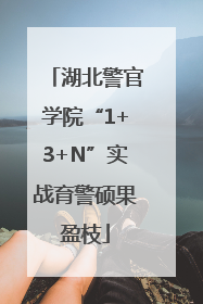 湖北警官学院“1+3+N”实战育警硕果盈枝