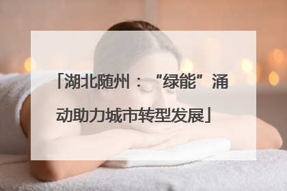 湖北随州：“绿能”涌动助力城市转型发展
