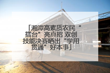 湘潭高素质农民“擂台”亮真招 双创技能决赛晒出“学用贯通”好本事