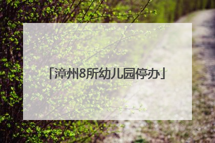 漳州8所幼儿园停办
